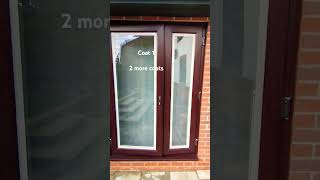 UPVC patio door painting  How to paint your uPVC patio door upvc upvcpaint upvcdoors Paintupvc [upl. by Halland]