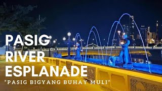 PASIG RIVER ESPLANADE BAGONG PASYALAN SA MANILA [upl. by Alludba242]