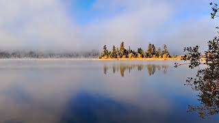 Sunny fall morning at Lac la Hache British Columbia [upl. by Torey]