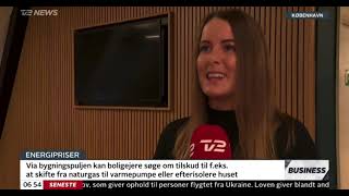 TV2 News hos 3byggetilbuddk Varmepumper i høj kurs [upl. by Florry]