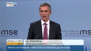 Münchner Sicherheitskonferenz Reden von Ischinger Von der Leyen amp Stoltenberg am 06022015 [upl. by Sivrep329]