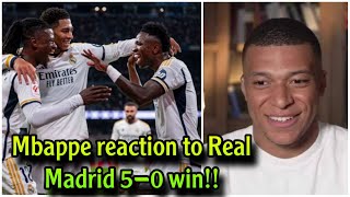 Mbappe reaction to Real Madrid 50 victory over Alaves in La Liga [upl. by Loraine]