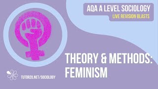 AQA A Level Sociology Live Revision Blast Theory amp Methods Feminism [upl. by Aliuqehs]