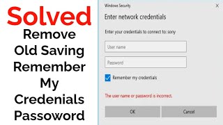 How to remove old saving remember my credentials passwords for all network sharing RDP etc [upl. by Ahkos440]