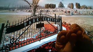 Horacio the handsnake visiting Park Cemetery in Fairmount Indiana [upl. by Close]