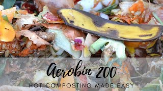 How to Make Homemade Compost FAST Aerobin 200 Compost Review [upl. by Sinnard]