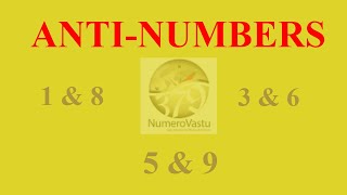 Anti Numbers in Numerology  antinumbers numerology NumeroVastu [upl. by Ehlke658]