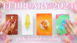 megadetailed🔎🔮FEBRUARY 2024 LOVE Predictions💕💏🔥✨Tarot Card Reading✨🔮🧚‍♂️PickACard✨ [upl. by Marl]