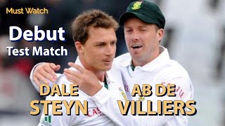 AB De Villiers Dale Steyn Test Debut Match Highlights vs Eng 2004  AB Batting  Dale Steyn Bowling [upl. by Barbee]