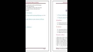 Overview Of Acids Bases amp SaltsClass 10ChemistryChapter 2CBSEScience Notes [upl. by Steinke]