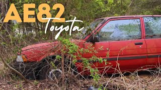 TOYOTA AE82 Corolla FX Hatchback Abandoned  Will it Run and Drive [upl. by Kermie]