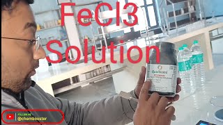 Ferric Chloride solution preparation  FeCl3 [upl. by Haldis]