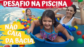 desafio da piscina tente não cair da BACIA PoolChallenge [upl. by Nihsfa667]