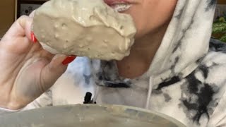 Asmr chalk eating 😜  chalk with delicious paste [upl. by Yesdnyl404]