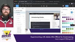 Experimenting with Adobe After Effects for livestreaming — Learn With Jason [upl. by Mattson]