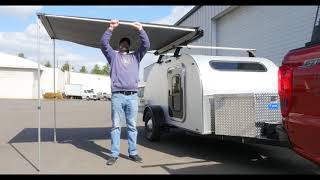 How To CORRECTLY Use Your Teardrop Trailer Awning  Aero Teardrops [upl. by Ateikan]