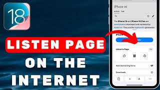 How To Listen To Any Page On The Internet Turn Any Article Into Audio Book  iOS 18 NEW FEATURE [upl. by Burnard277]