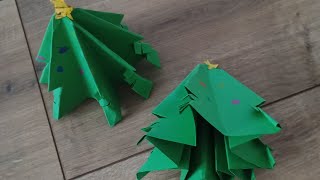 tutorial na choinkę z papieru 🎄 [upl. by Ynatirb574]