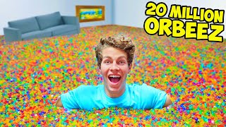 FILLING MY ENTIRE HOUSE WITH 20 MILLION ORBEEZ [upl. by Lillis]