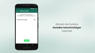 Deine Telefonnummer in WhatsApp ändern [upl. by Alvis503]