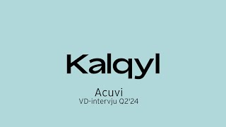 Kalqyl interview in Swedish with our CEO Olof Stranding acuvi [upl. by Lesirg]