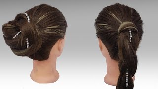 Two easy chignon in two steps [upl. by Boardman]