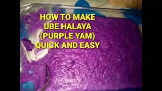 UBE HALAYA MASARAP NA UBE HALAYA EASY RECIPEmaloukitchen [upl. by Shultz]