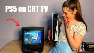 What happens if you connect PS5 to an old CRT TV [upl. by Shuping]