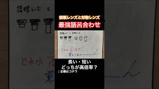 【顕微鏡の倍率】接眼レンズと対物レンズは長い・短いどっちが高倍率？覚え方・語呂合わせ【中学受験・中1定期テスト・中3高校受験勉強授業】 shorts [upl. by Nata926]