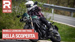 Benelli Leoncino 800 Trail  prova  In sella alla scrambler economica che sfida le big [upl. by Ayinat]