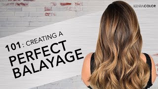 101 Learning the Basics of Balayage  Kenra Color [upl. by Idnas]