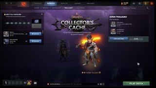 How to Get Discount on Dota 2 collectors Cache Treasure  I unboxed Juggernaut Very Rare Item [upl. by Jaylene]