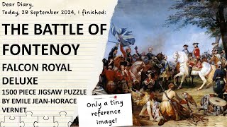 Folcon Royal Delux The Battle of Fontenoy by Emile JeanHorace Vernet 1500 piece jigsaw puzzle [upl. by Eugatnom]