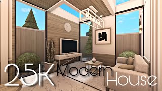 BLOXBURG 25K MODERN HOUSE  NOGAMEPASS [upl. by Storer778]