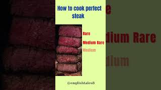 How to cook a perfect Steak shorts steakcooking cookingvocabulary ieltsspeaking englishtales [upl. by Aloz]