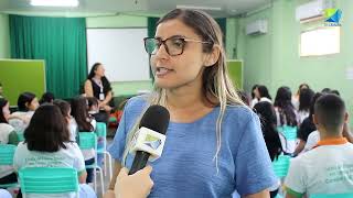 Procuradoria Especial da Mulher conduz diálogo sobre violência baseada em gênero na escola [upl. by Murat]