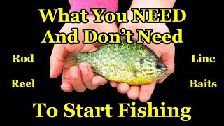 Beginners Guide to Fishing Gear  How to Start Fishing With a Rod and Reel [upl. by Navonod]