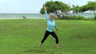 Workout with Miranda EsmondeWhite AGING BACKWARDS author [upl. by Nhguahs]