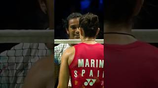 A Battle between PV Sindhu and Carolina Marin  badminton shorts angry youtube [upl. by Briggs850]