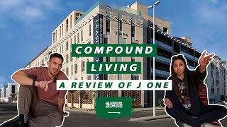 Life in a compound  an OPEN amp HONEST review of J One Residence Jeddah Saudi Arabia [upl. by Rimidalb]