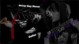 Justin Bieber  Never Say Never guitar justinbieber JadenSmith jackiechan karatekid [upl. by Embry]