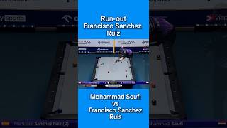 Francesco Sanchez Ruiz Vs Mohammad Soufi Runout Fsr 🔥🔥 biliard billiardball nineball shorts [upl. by Odell]