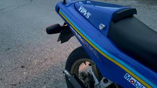 Yamaha Crazy Sound Twostroke rebuild TZR 250 2MA mit Martin Johnson Exhaust F3 Porting Sound onboard [upl. by Ayaj]