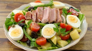 Nicoise Salad Recipe  How to Make Nicosie Salad [upl. by Suirradal]