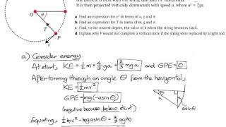 201510  Harder Circular Motion Questions 4  Vertical Circular Motion [upl. by Eichman]