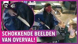 Snackbarpersoneel slaat overvaller met hete frituurmand [upl. by Yrtua]