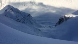 Lyngen Snow stability test triggering avalanche [upl. by Goldman600]