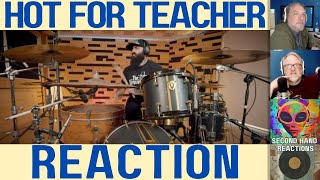 EL ESTEPARIO SIBERIANO Hot For Teacher Drum Cover  REACTION [upl. by Eisseb536]