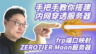 教你搭建属于自己的内网穿透服务器（基于frp与zerotier moon服务器） [upl. by Nlycaj]