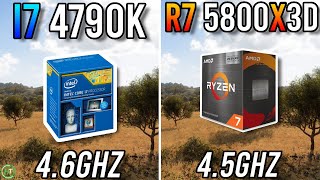 i7 4790k OC vs Ryzen 7 5800X3D  Insane Upgrade [upl. by Swords]